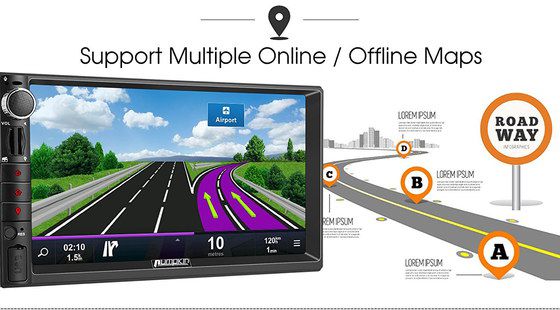 Buy Pumpkin Now Double DIN Sat-Nav Device In Black